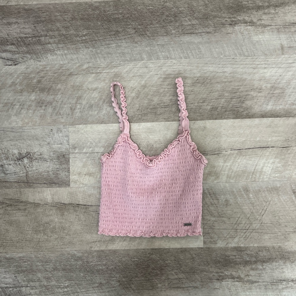 Pink Hollister Ruffled Women's Top